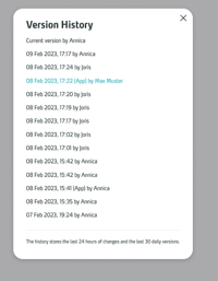 VR Training History