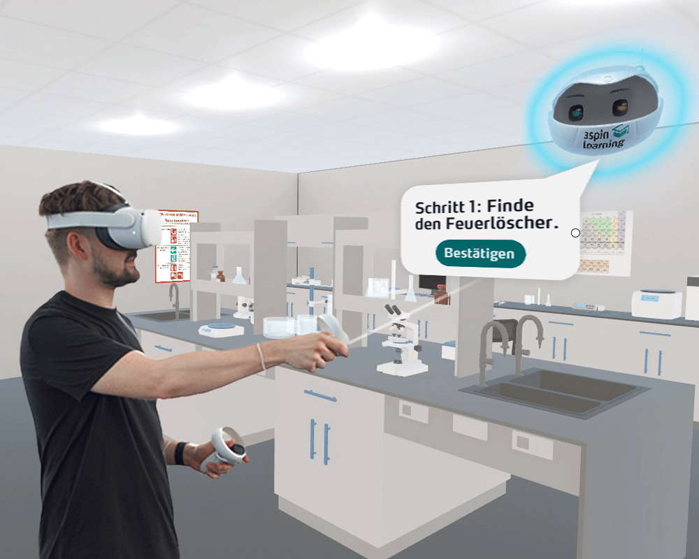 VR Laboratory fire protection