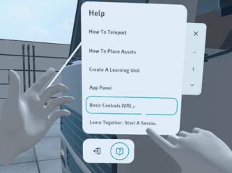 VR Training Funktion