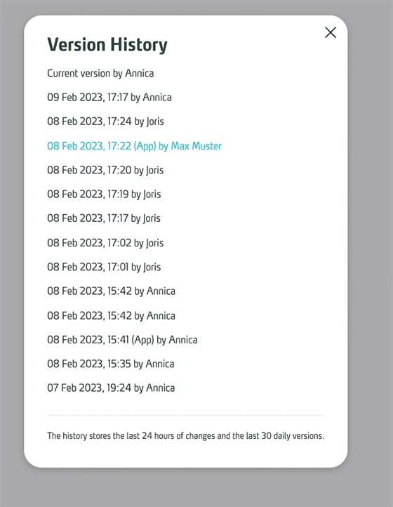 VR Training History VR Training History
