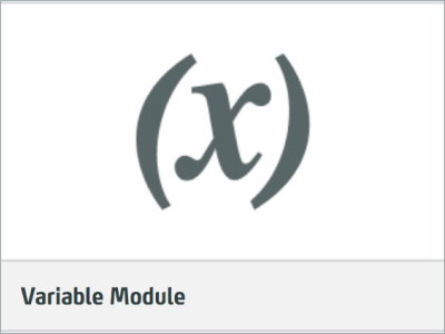 VR Training Variable Module